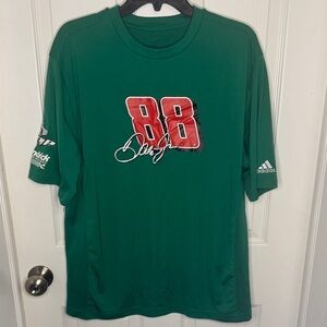 Adidas Dale Jr Green and Red Graphic Tee